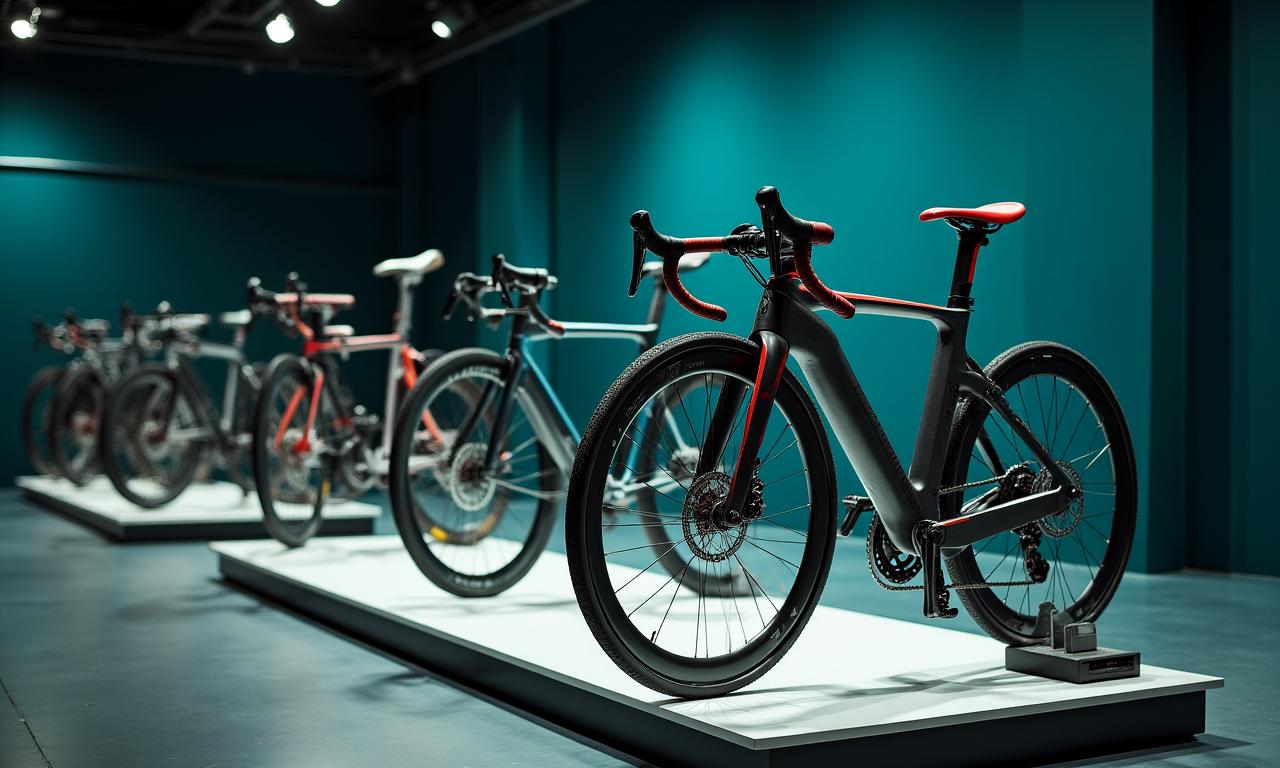 Showroom di biciclette moderne a Roma